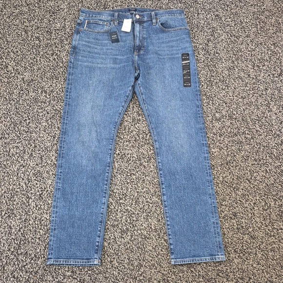 J.CREW Other - J.Crew Straight Selvedge Flex Jeans Mens 34x32 Dark Wash Denim NWT $158